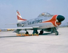 F-86D SABRE 8x11 PHOTO US AIR FORCE JET PLANE TARMAC HAHN AFB WEST GERMANY 1957