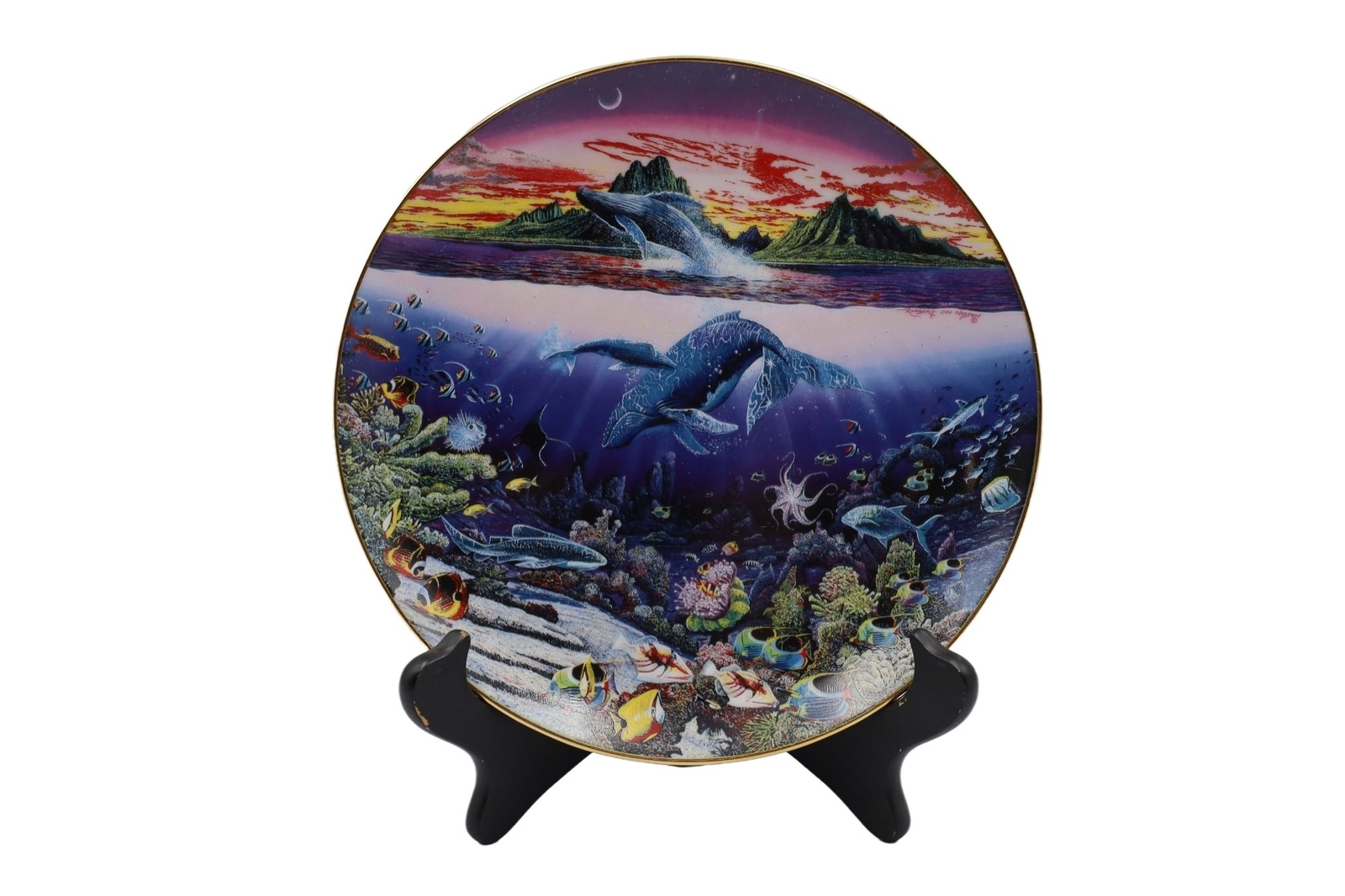 Vintage 1991 New Moon Over Windward Oahu by Robert Lyn Nelson The Danbury  Mint P | eBay