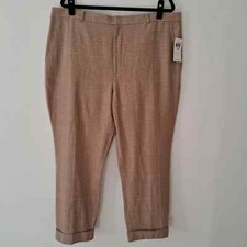LAUREN RALPH LAUREN Women's Pants Size 18 Linen Color Beige