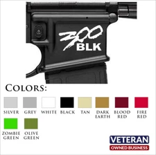 Lower Receiver ID Decal - All Calibers, Fits 350 Legend, 300 Blackout, 9mm, 7.62