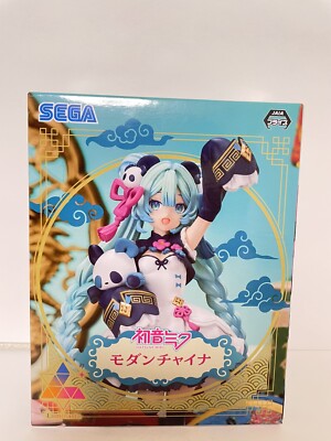 Hatsune Miku Modern China Chinese Panda Figure Statue SEGA Luminasta PVC