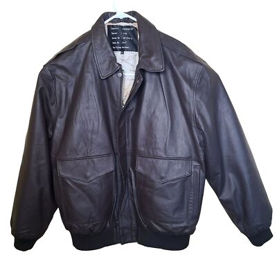 Adler Leather Dark Brown Lamb Skin B-17 Flying Fortress Flight