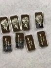 8 - Valentine Rose 1 Gram .999 Fine Pure Silver Bar Great gift or collectible!