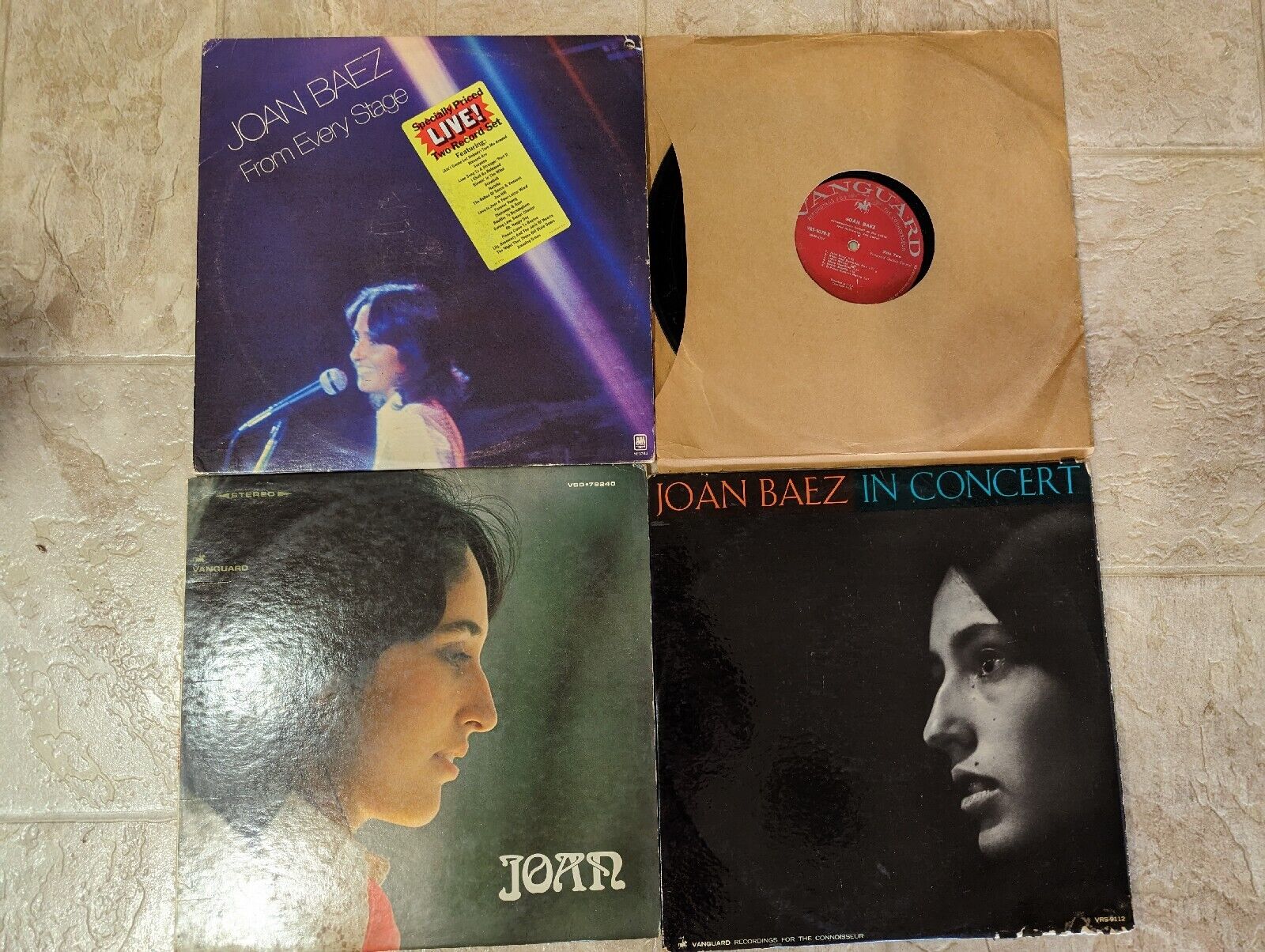Joan Baez Vinyl Album Lot of 9 - Folk Vintage Great Find!