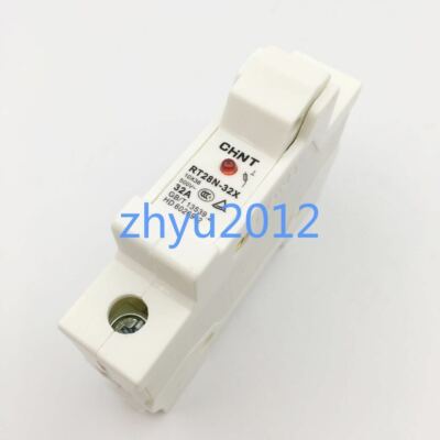 CHNT Fuse Base Cylindrical Cap RT28N-32X 1P With Lamp Without Fuse #E10