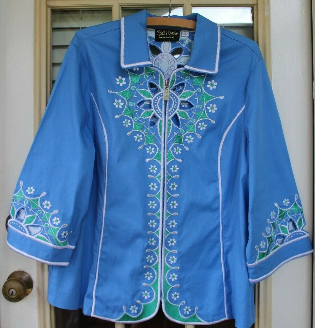 Bob mackie wearable outlet art jacket