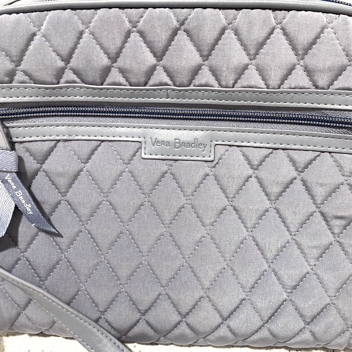 Vera bradley grey best sale purse