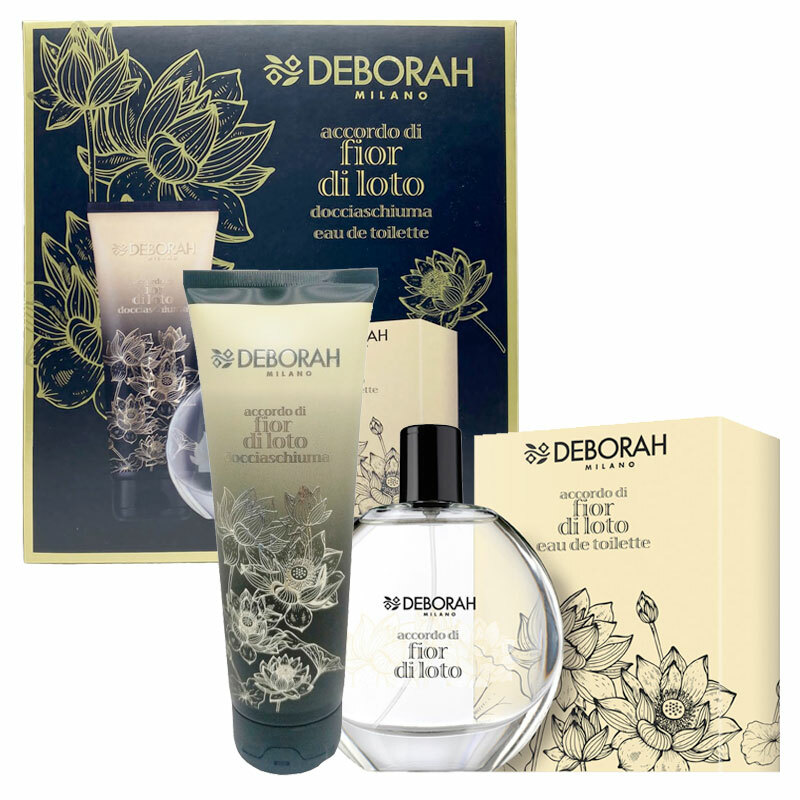 Cofanetto donna DEBORAH ACCORDO DI FIOR DI LOTO edt 100ml+doccia schiuma 250ml