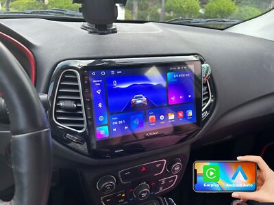 4G+64GB For Jeep Compass 2017-2020 CarPlay Android Car Stereo GPS Navi Radio DSP
