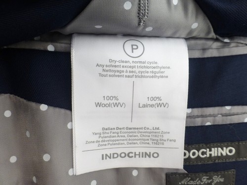 Indochino Suits 40S? W39 Blue Excellent Condition Solid Navy 39S - Picture 4 of 9