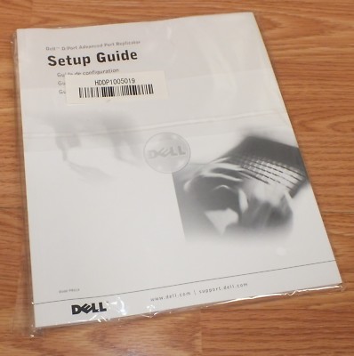 Genuine Dell D/Port Advanced Port Replicator Setup Guide / Manual Only **READ** 
