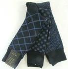MSRP 24.99  3 PAIR Men's Wearhouse Pattern NAVY Blue DRESS Socks Premium Quality