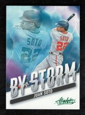  Juan Soto Insert 2022 Absolute By Storm Retail Green #2 Baseball Card