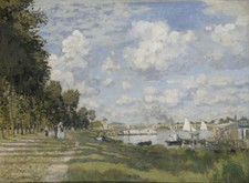 Claude Monet - Bassin d'Argenteuil Giclee Fine Art Print on Canvas 36"