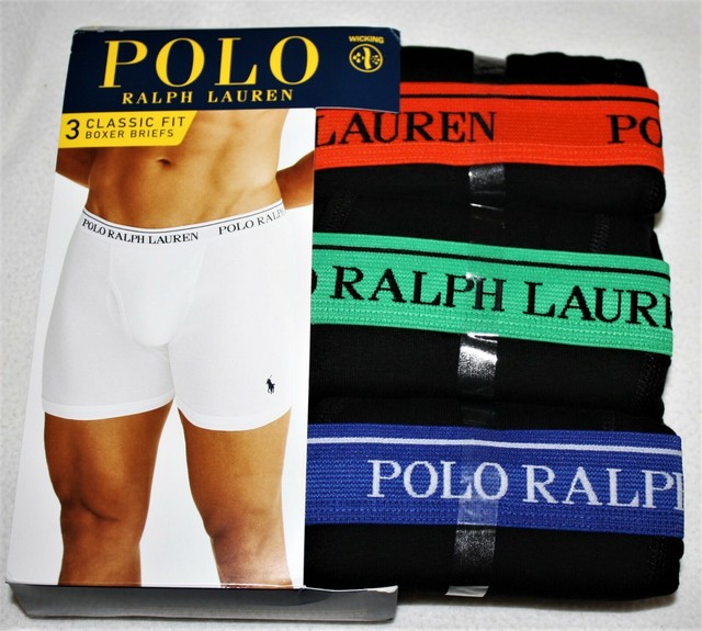 Polo Ralph Lauren Mens Underwear Button Fly Boxer Briefs Dark Blue Cotton for sale online | eBay