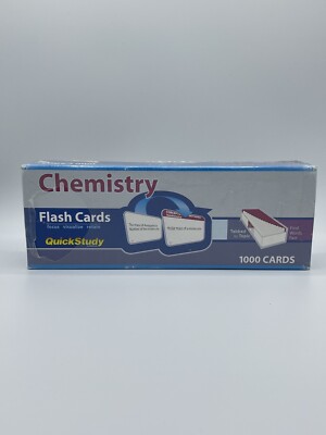 NEW QuickStudy Chemistry Flash Cards Box of 1000 Cards