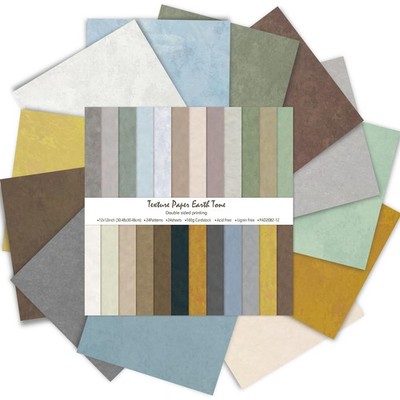 Scrapbook Paper 12x12 - 24 Sheets/24 Designs Double-Sided Moss & Stone