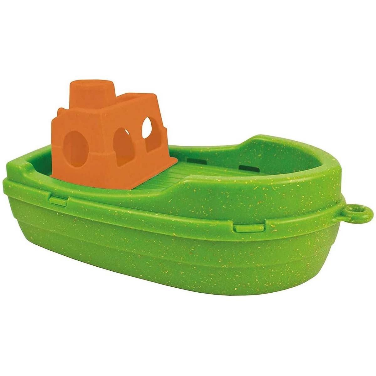 Bateau de bain vert plastique antibactérien Anabac Toys haute flottabilité