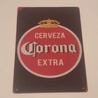 Vintage Corona Extra Metal Sign Beer Man Cave Bar Decor