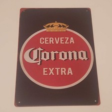 Vintage Corona Extra Metal Sign Beer Man Cave Bar Decor