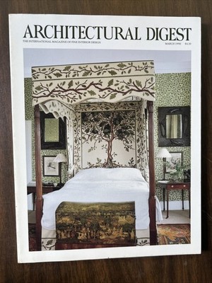 Architectural Digest Magazine March 1990 Park Ave Palm Beach Voltaire Altman