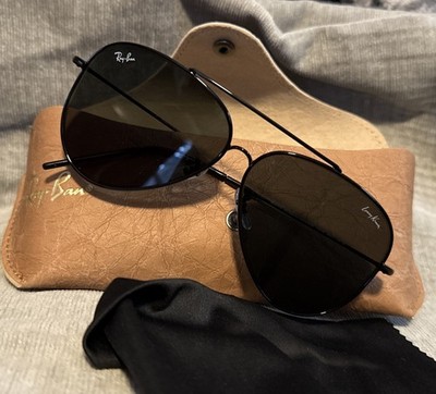 Ray Ban Lenny Kravitz 62/11 Aviator Reverse Sunglasses Black | eBay Ray Ban Lenny Kravitz 62/11 Aviator Reverse Sunglasses Black | eBay