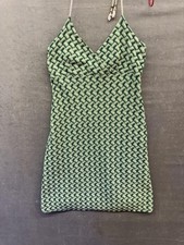 Ann Taylor Loft Dress Womens 4P Petite Textured Knit Fitted Sleeveless Summer