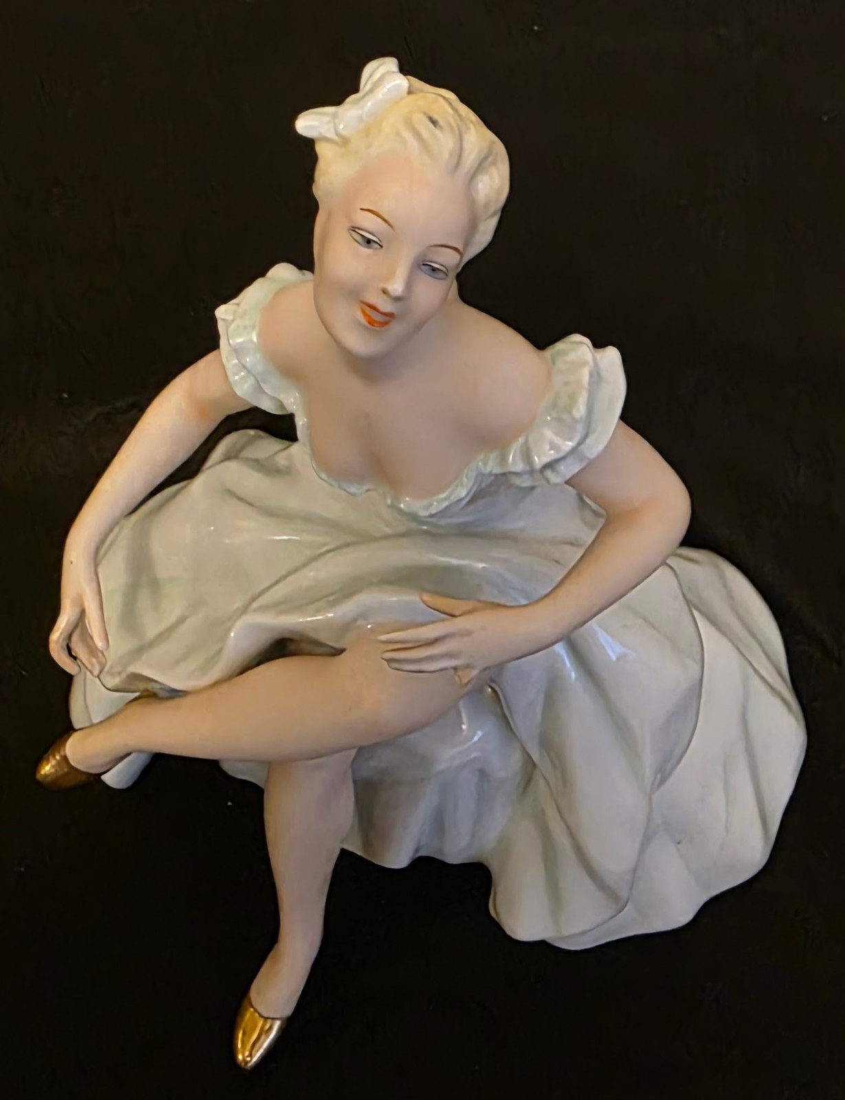 Vintage Schaubach Kunst Ballerina Dancer German Porcelain Figurine