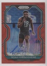 2020 Panini Prizm Rookie Red Wave 99/149 Noah Igbinoghene #340 Auto 12ps