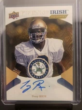 Notre Dame 1988 Champions Tony Rice Fighting Irish Signatures