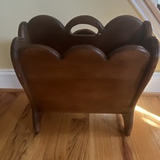 Vintage Wooden Freestanding Magazine Rack. Solid wood. Traditional! Classic! 