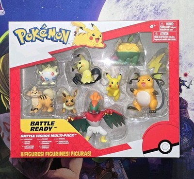  Pokémon Battle Figure Multi-Pack 8 Pack Pikachu Eevee Raichu Mimikyu Jazwares