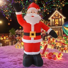 6FT LED Santa Inflatable-Standing Holiday Decor, Perfect for Celebration Parties