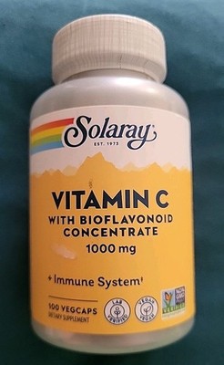 Solaray Vitamin C (100 Caps) -EXP: 2/28