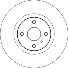 2x Bremsscheibe TRW DF6539 13,2 für FIAT 124 Spider 348 ABARTH