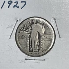 1927 Standing Liberty Quarter Dollar Silver 25 Cent, ACTUAL COIN SHOWN IN PHOTOS