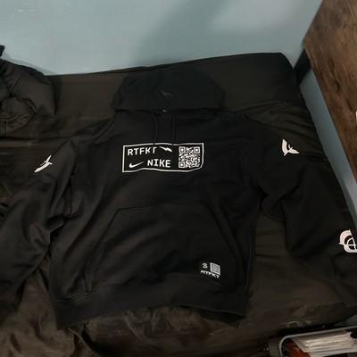 Nike x RTFKT Black Men's Pullover Hoodie Graphic Print Long Sleeve Size L
