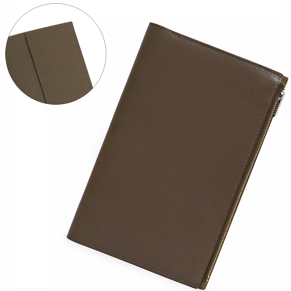 HERMES Eazip Pm Verso Notebook Cover Agenda Cover Swift calfskin