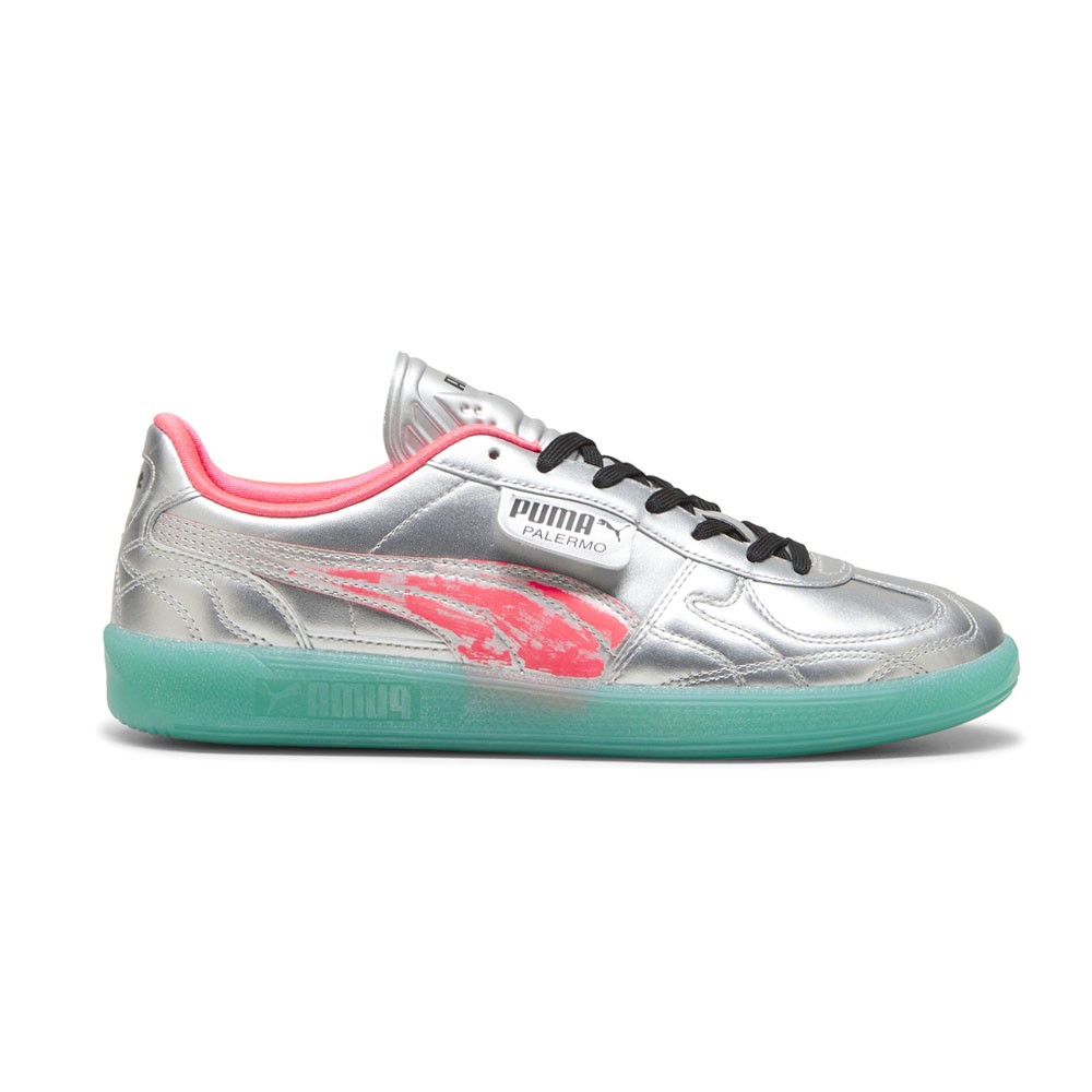 PUMA Palermo Newgenfooty  Mens Silver Sneakers Casual Shoes 39815101