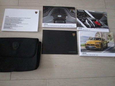 2022 OEM Lamborghini Urus Owner's Manual Set W/ Case