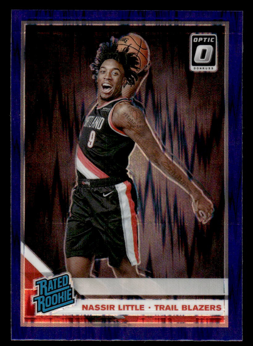 2019-20 Donruss Optic #154 Nassir Little Purple Shock Prizm Rated Rookie
