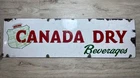 VINTAGE PORCELAIN CANADA DRY BEVERAGES ADVERTISING SIGN SODA MANCAVE C-1174-2