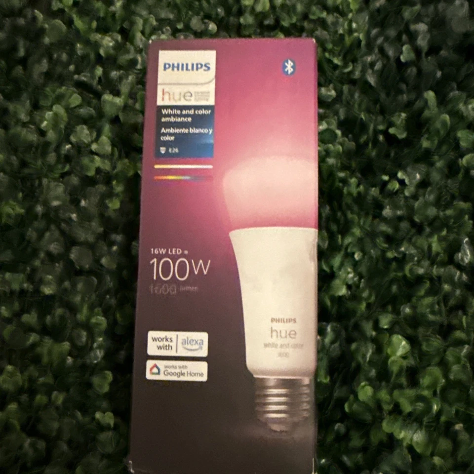 Smart 100W A21 LED Bulb - White and Color Ambiance Color-Changing Light - 1 Pack - Image 4 of 4