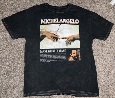 Michelangelo LA CREAZIONE DI ADAMO T Shirt XL Dark Gray