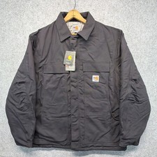 Carhartt 101618 FR Flame Resistant Duck Traditional Coat Quilt Lined Large NWT