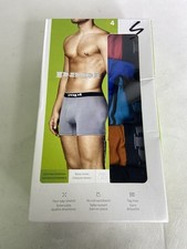 Papi Cotton Stretch Solid 4 Pack Boxer Briefs Underwear Mens Size S