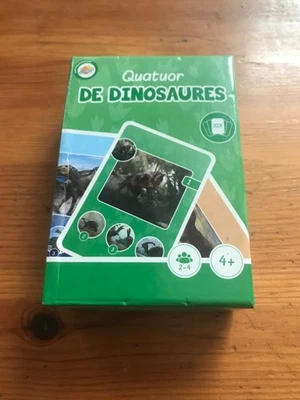 JEU DE CARTES " QUATUOR DE DINOSAURES " - COMPLET - 4 ANS ET + - Photo 1/3