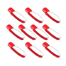10Pcs Reusable Baby Brooches Red Safety Pins for Kids Clothes Decoration