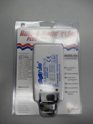 Rule -A-MATIC 40A Bilge PUMP  Float Switch
