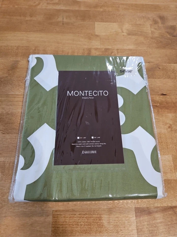 Painel de cortina (1) e fronhas de travesseiro padrão correspondentes Z Gallerie MONTECITO novo com etiquetas - Imagem 2 de 4
